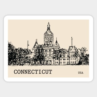 Connecticut State USA Sticker